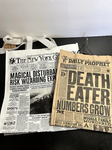 Harry Potter New York Exclusive Tote Bag - The New York Ghost Newspaper