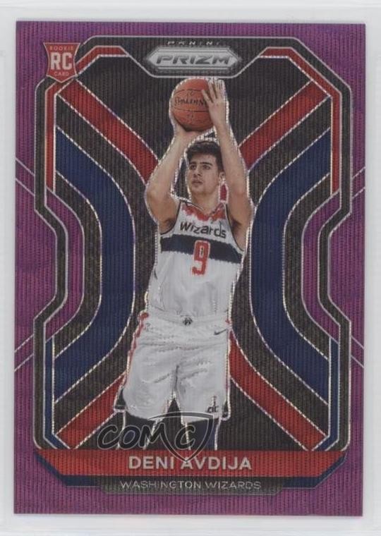 2020-21 Panini Prizm Purple Wave Prizm Deni Avdija #290 0q4x
