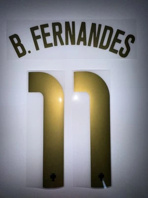 SPORTING ID PORTUGAL 2020/21 OFFICIAL SPORTINGID BRUNO FERNANDES 11 HOME PLAYER SIZE NAMESET