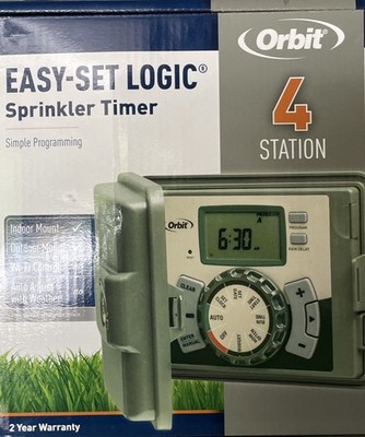 Orbit 4 Station Easy-Set Logic Water Smart Sprinkler Timer-Model 57894