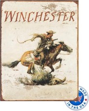 Tin Metal Signs Home Décor Winchester Logo Tin - Nostalgic Vintage Metal Wall Dé