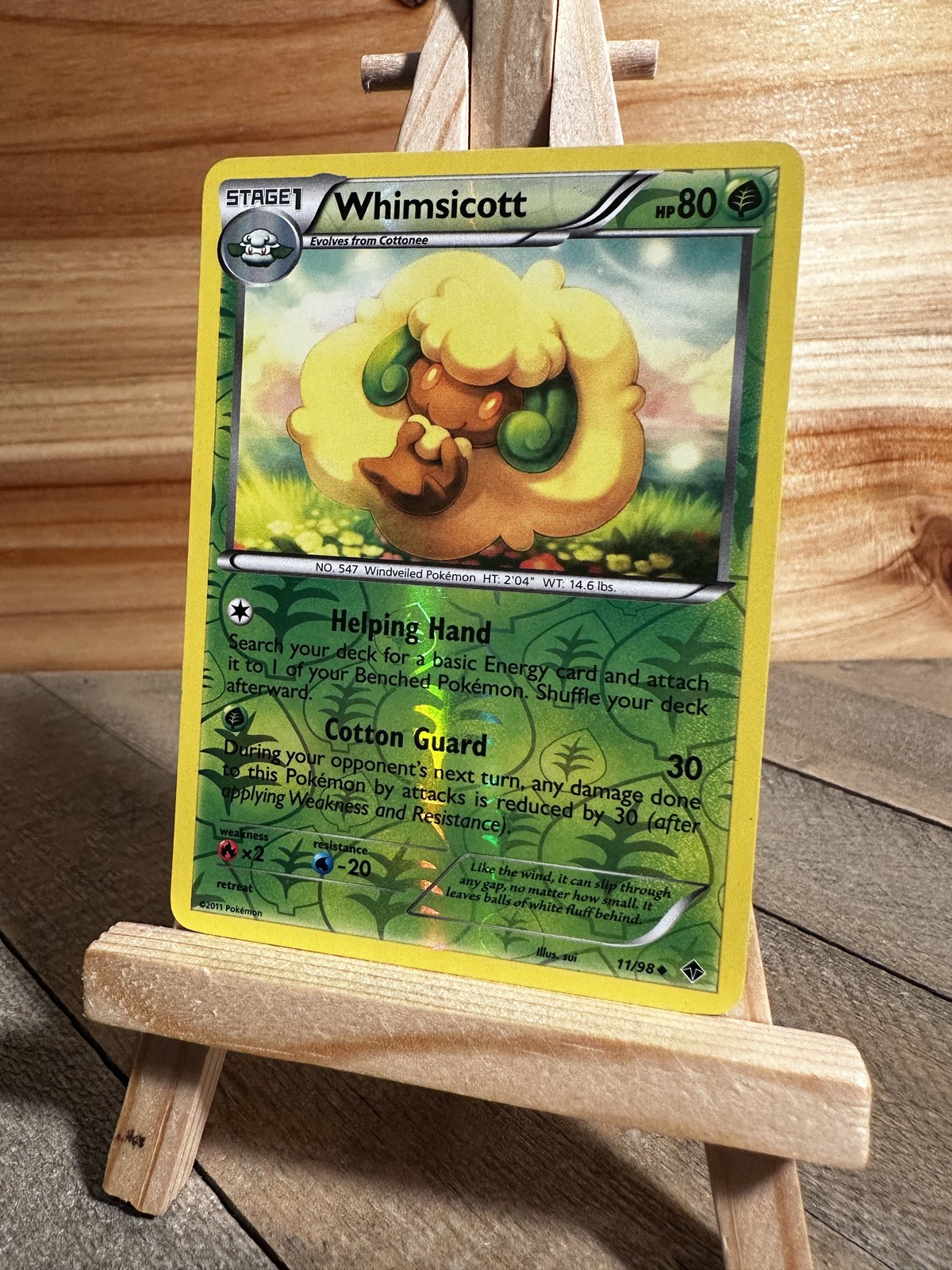 Pokemon Emerging Powers Reverse Holo Whimsicott (11) #11/98 Lightly played