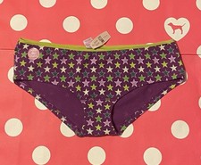Victoria  s Secret Pink Rare 2006 Y2K low rise Hipster star Panty M Vtg