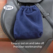 2x Stirrup Storage Bag Stirrup Pouch Universal Horse Saddle Protector Plush