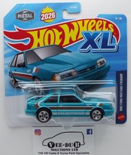 Hot Wheels 1992 Ford Mustang Foxbody Teal XL 1/43 Hotwheels 2026 JKL05 NEW!
