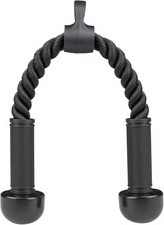 Tricep Rope Cable Attachment for Gym Rope Pull-Down Attachment with Rubber Handl