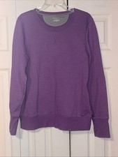 Tek Gear Crewneck Sweatshirt XL Purple. Thumb Holes. Woman s Pullover.