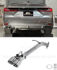 Single Exit Axle Back Muffler Delete Exhaust For 25-Up Toyota Camry SE XSE T-304