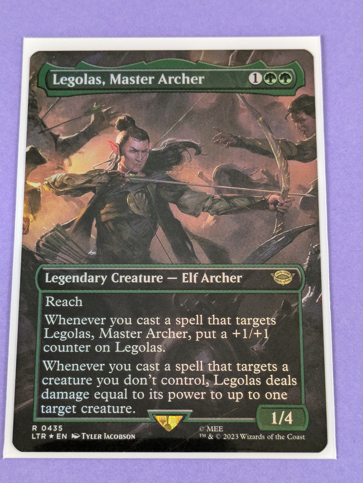 MTG: The Lord of the Rings: Legolas, Master Archer Borderless Foil #0435 - NM