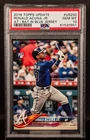 0951 Ronald Acuna Jr 2018 Topps Update US250 At Bat In Blue Jersey RC PSA 10