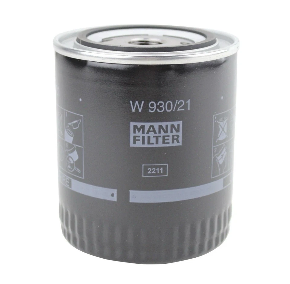 Filtro de aceite de motor Mann giratorio OEM W 930/21 para VW Passat Audi 90 A4 Quattro S6 Foto 3 de 4