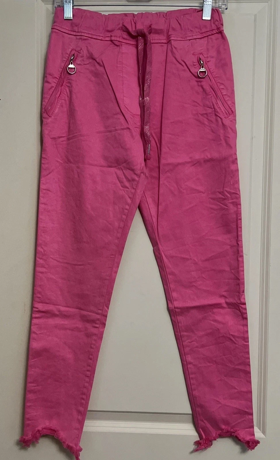 NWT Venti6 Women Pink Skinny Jogger Pants Size XS