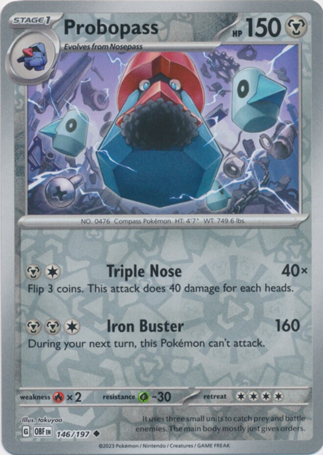 Probopass - 146/197 - Uncommon - Reverse Holo - Near Mint