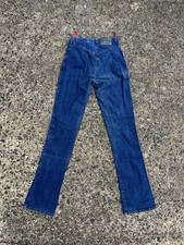 Women?s ?Bisou? 4 low rise skinny straight jeans preworn y2k blue