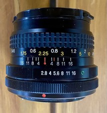 Vintage Sears 28mm f:2.8 MC Lens for Pentax K Mount - Front Cap Included - Clean