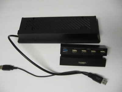 Xbox Vertical Stand & Hub Model NS-GXBOSXSTUSB19 +DOBE Fomis Gaming USB Port 3.0