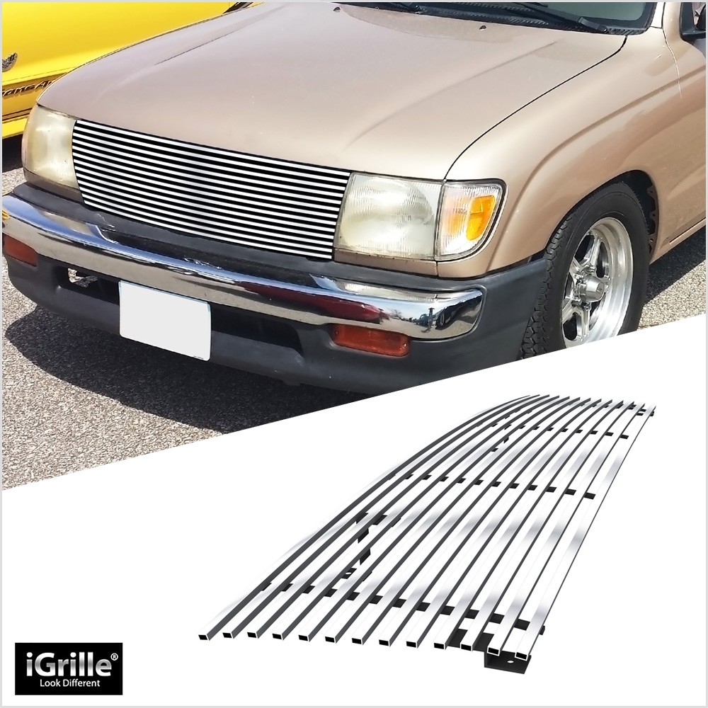 98 ～ 00　タコマ　社外グリル　ビレットグリル For 1998-2000 Toyota Tacoma/97 2WD Upper Stainless Chrome Billet