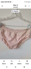 Gloria Vanderbilt Beige Cotton Spandex Stretch Panties Size XL