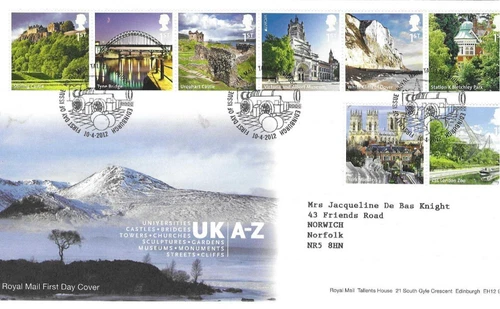 GB Comm/FDC - UK - A-Z - Edinburgh -  2012 (RM929)