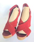 Pedro Garcia Red Suede Strappy Sandal Heels Sz 35 - 5 US — photo 5
