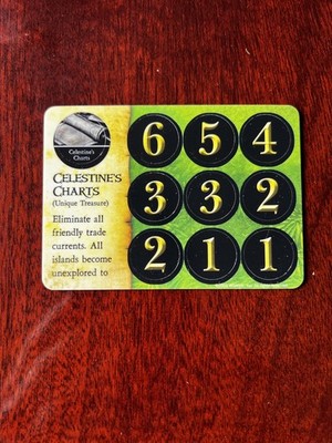 CELESTINE S CHARTS Unique Treasure Savage Shores Pirates Wizkids CSG Pocketmodel