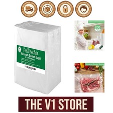 Efficient 200 Count Precut 8" x 12" Vacuum Storage Bags for Long-term Freshness