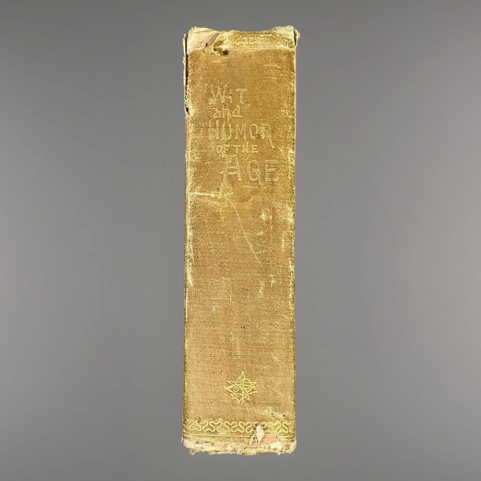 Antique Book 1883 Wit Humor of the Age Mark Twain Star Pub IL Original Print - Image 4 of 4