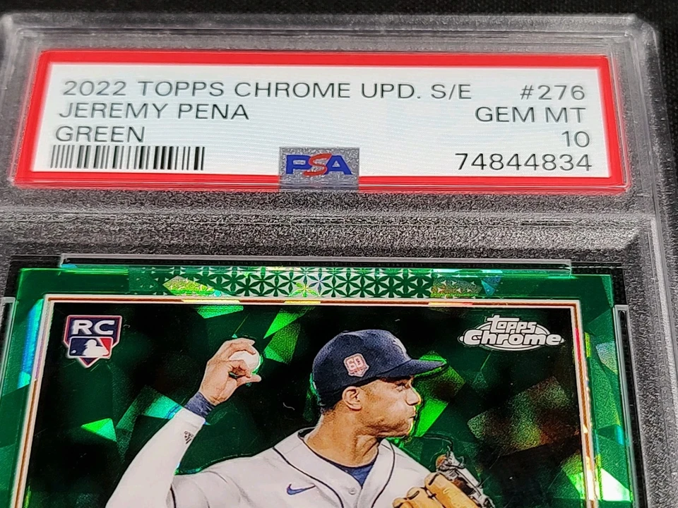 PSA 10 RC /75 JEREMY PENA 🚨GREEN REFRACTOR ROOKIE ✨2022 Topps Chrome Update S/E - Image 3 of 4