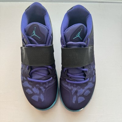 Nike Air Jordan Flight Flex Girl Size 7 Purple Blue White Running Shoe Sneakers