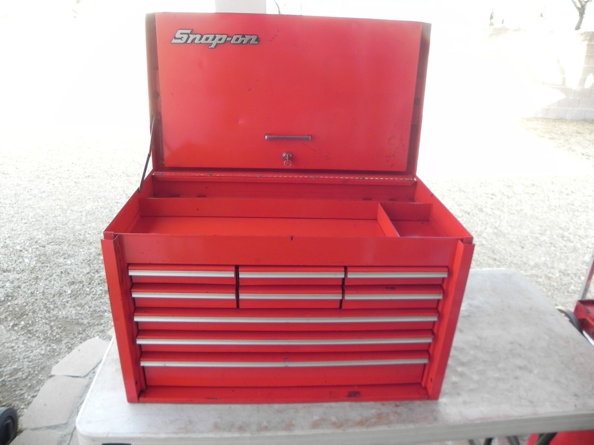 Snap-On KRA59J 9 Drawer Flip Top Chest Red 26'' Wide 1 Key USA