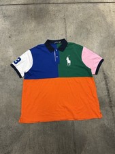 Polo Ralph Lauren Big Pony Color Blocked Mesh Polo Sz 3XB Big  Tall