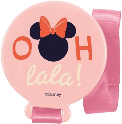 Schnullerhalter DISNEY Minnie Maus für Kinder Klein aus Kunststoff Alimentare.