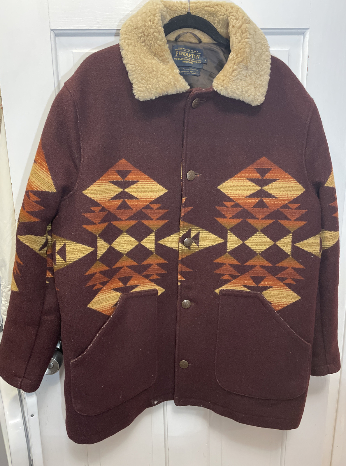 188. PENDLETON Authentic Brownsville Shearling Co… - image 1