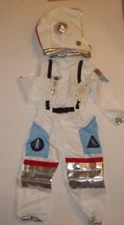 Pottery Barn Toddler Kids Astronaut Halloween Costume White 4 - 6 Years #165