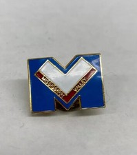 Mississippi Valley Red, White & Blue Gold Tone Souvenir Lapel Pin