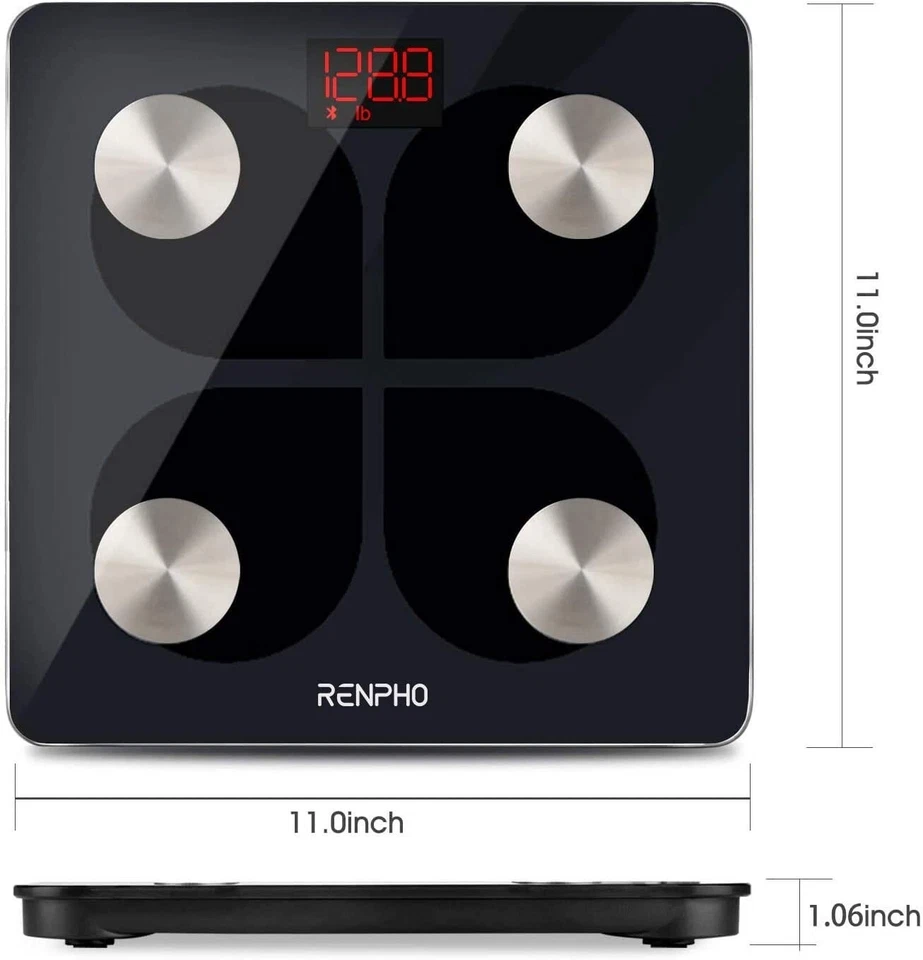 Báscula de Grasa Corporal Bluetooth RENPHO Báscula de Baño Recargable Regalo EE. UU. Foto 3 de 4