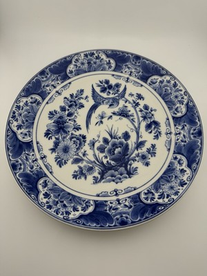 Westraven Handmade Delftware - Member of Royal Delft Bird & Flowers Plate