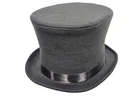 Black Felt Top Hat Victorian Steampunk Mad Hatter Slash Rock Cosplay Costume