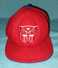 USED New Era 950 9Fifty Transformers Autobots Red Blue Snapback Hat Youth Kids