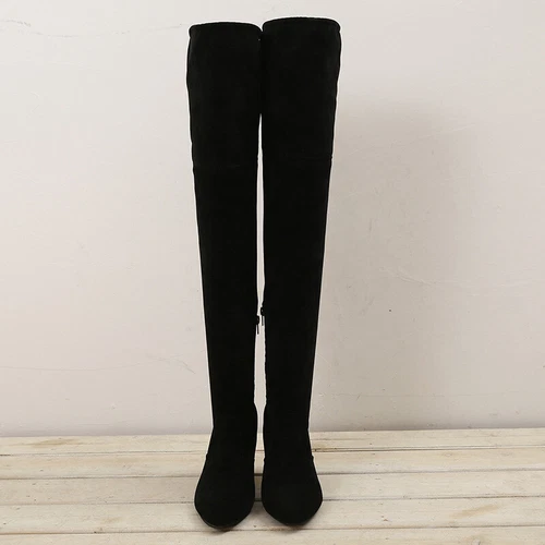 Thigh High Boots Ladies Over The Knee Mid Heel Office Womens Casual Shoes Sizes - Picture 9 of 23