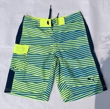 PUMA - Boys Green/Blue Swim Trunk Shorts Size Youth Small 8