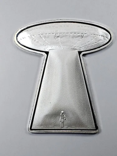 ALIEN UFO 5 gram  .999 Fine Silver w/ Display Box 5g