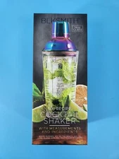 BLKSMITH Cocktail Shaker New Sealed Rainbow Design Recipes On Shaker FREE SHIPP