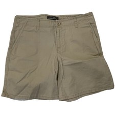 Eddie Bauer Khaki Shorts Size 8 Walking Hiking Camping Cotton Spandex Blend