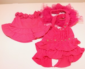 hot pink ruffle dress