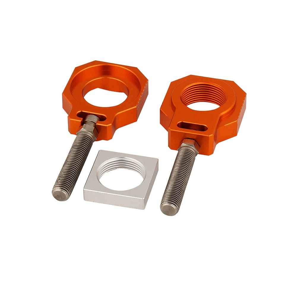 Ajustador de cadena de bloques de eje trasero 25 mm para KTM 125 250 450 530 SX SXF 2000-2012 Foto 4 de 4