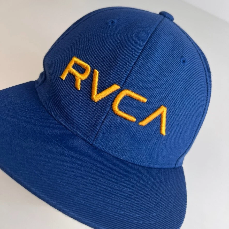 Gorra RVCA para hombre espalda a presión deletreada lana calce medio calle correr gimnasio bombo gorra central ex Foto 3 de 4
