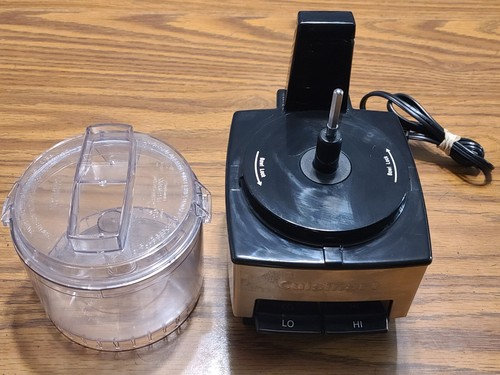 Cuisinart Mini-Prep 2.6 Cup Food Processor Black Stainless DLC-1SS with canister