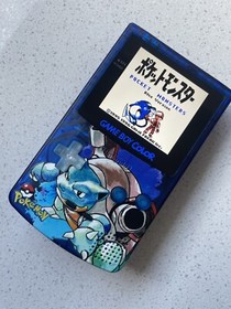 Nintendo Gameboy Color Colour Game Boy BACKLIT IPS Q5 GBC Pok&eacute;mon 🔹BLASTOISE🔹