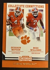 WATSON & WILLIAMS 2017 Panini Contenders Draft Picks Collegiate Connections #1